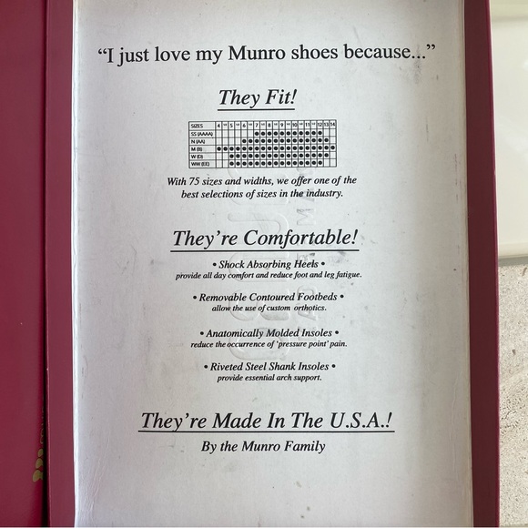 Munro American Black Zip up Bootie Faith Black Kid Size 9.5 Wide - Picture 11 of 11